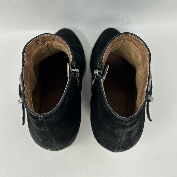 Caslon Black Suede Side Zip Wedge Heel Ankle Bootie Boots, Women’s EU 36M - Picture 8 of 12